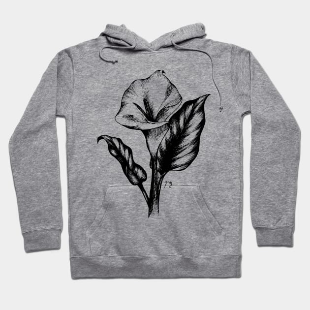 Calla Lily Hoodie by Akbaly